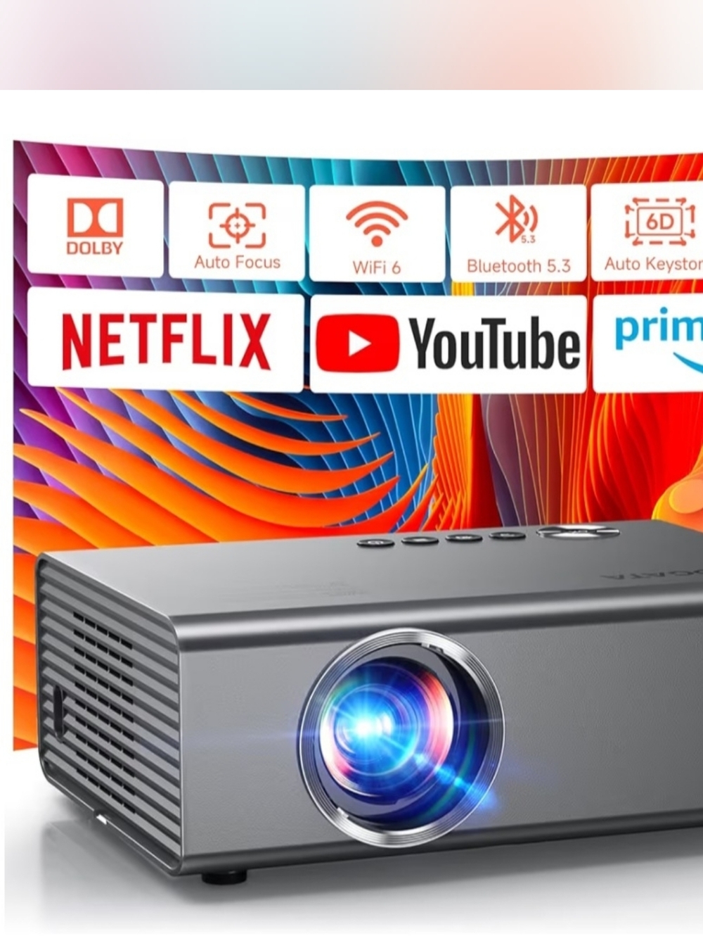 4K Projector with Built-in Apps
